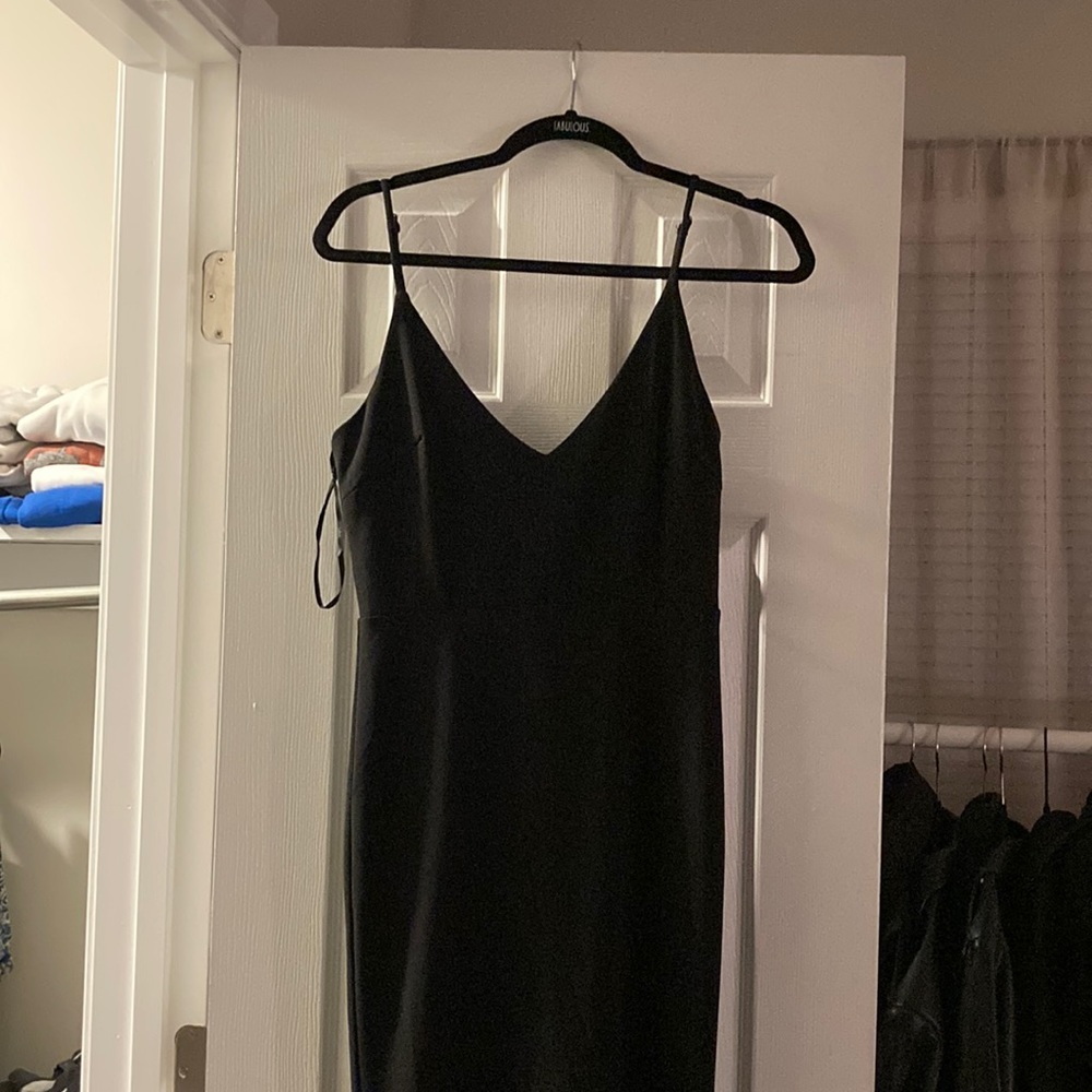 Black bridesmaid dress